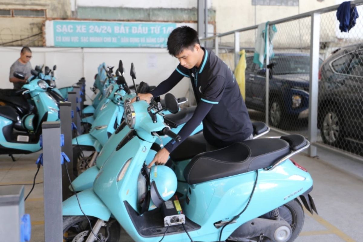 chi phí sạc xe điện