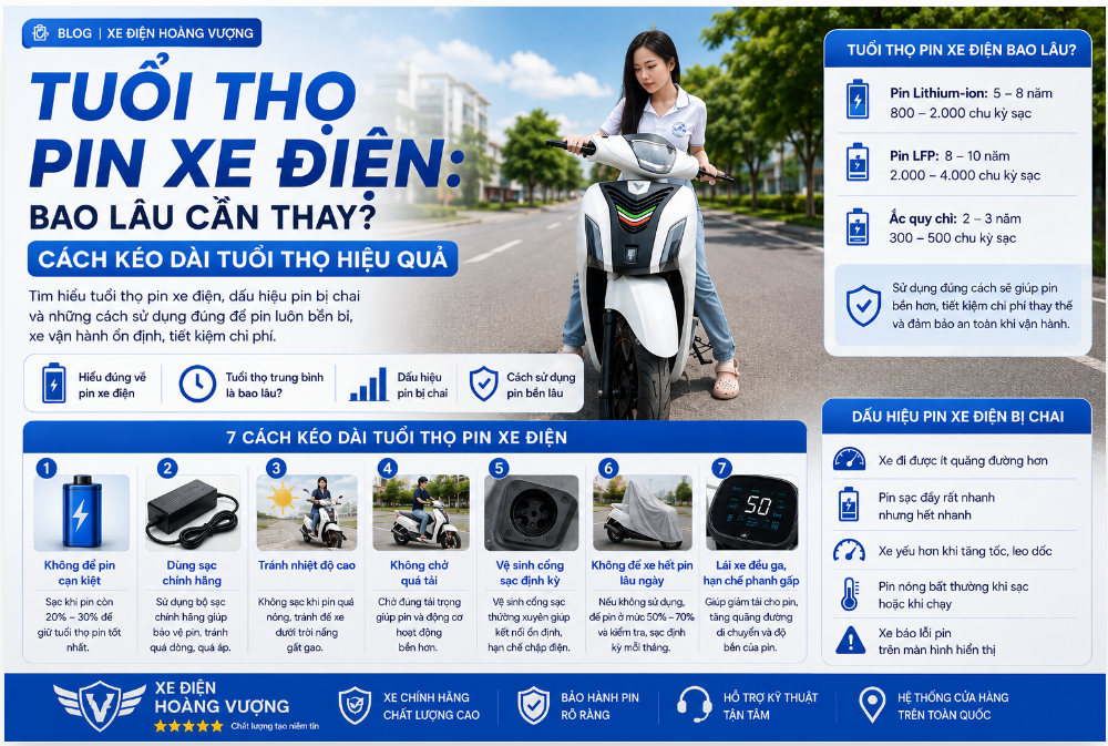 tuổi thọ pin xe điện